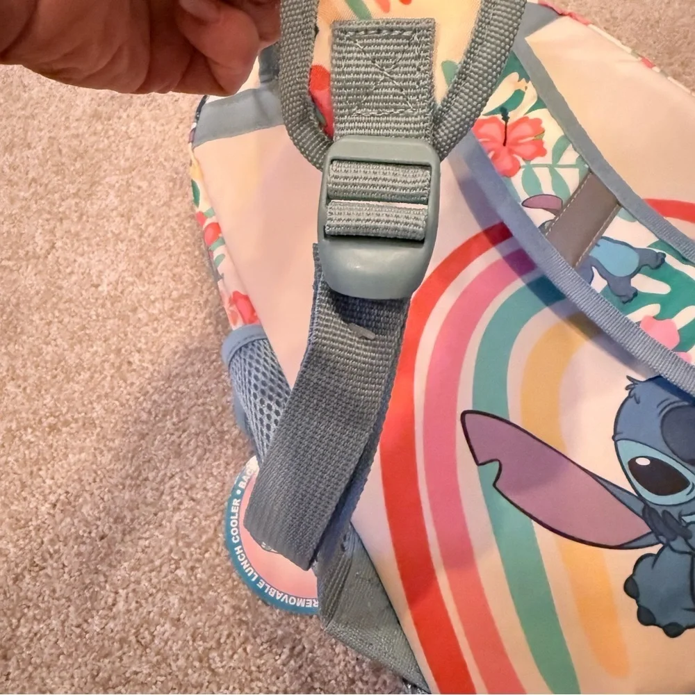 NWT Disney Lilo & Stitch backpack and sequined lunchbox cooler